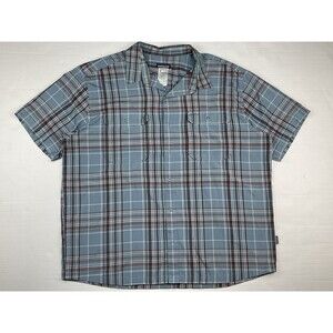 Patagonia Men’s 2XL Plaid Short Sleeve Lightweight Snap Front Shirt